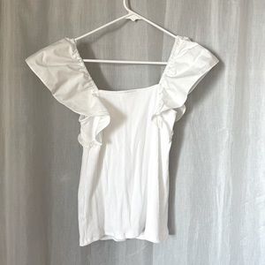 Ruffle sleeve top